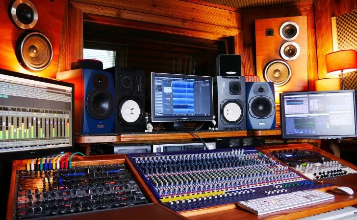 A recording studio